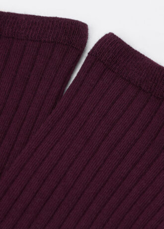 Ribbade korta strumpor