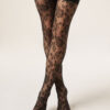 Sheer Floral Thigh High Stockings