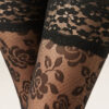 Sheer Floral Thigh High Stockings