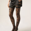 Sheer Floral Thigh High Stockings