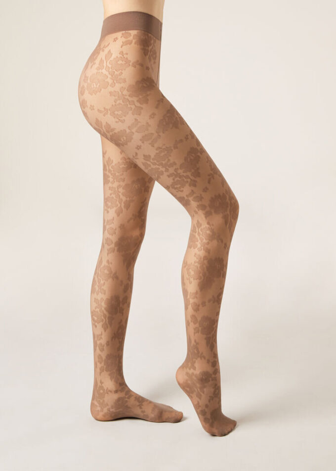 Sheer Floral Tights Sheer Floral Tights