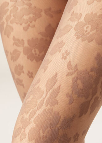 Sheer Floral Tights Sheer Floral Tights