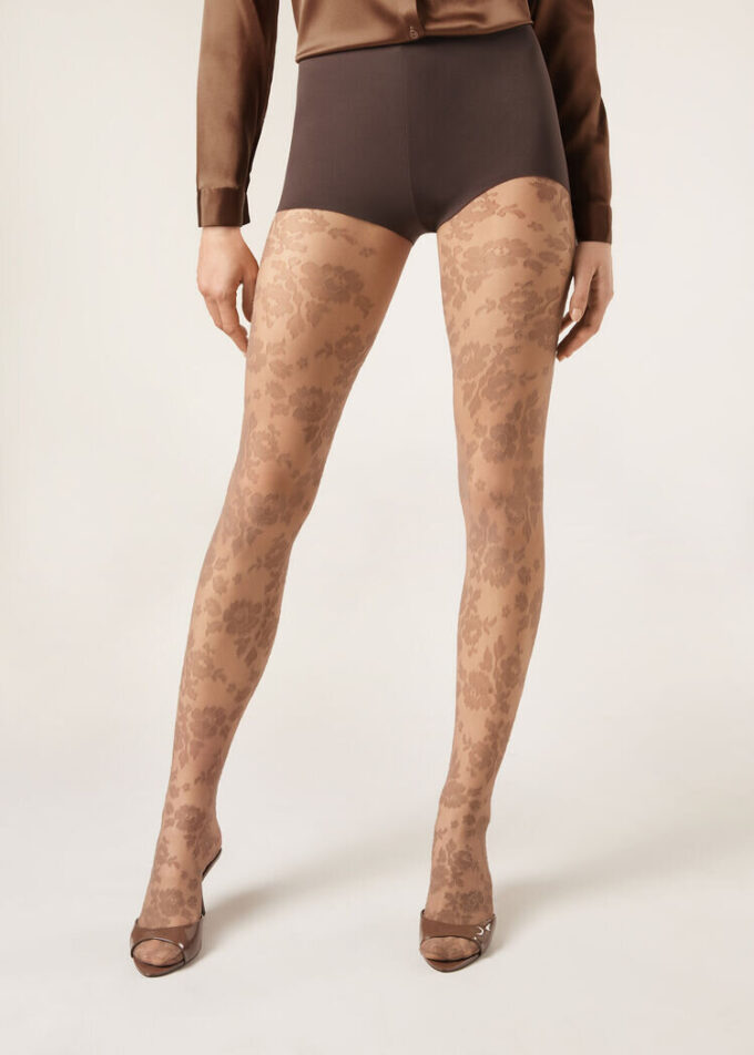 Sheer Floral Tights Sheer Floral Tights