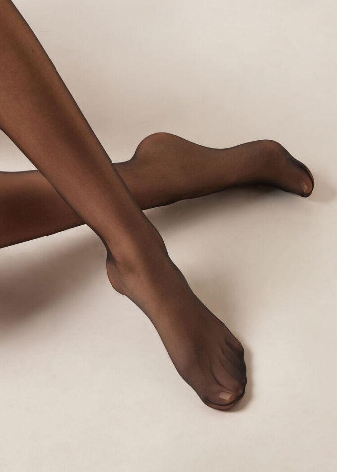 Sheer Matte osynliga strumpbyxor med make-up-effekt, 15 denier