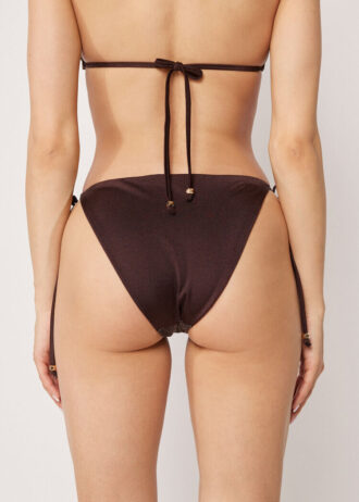 Stringbikinibotten Brown Glitter