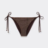 Stringbikinibotten Brown Glitter Stringbikinibotten Brown Glitter