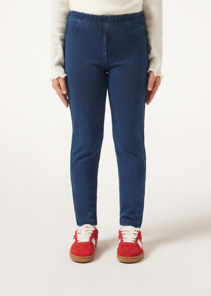 Thermal denim leggings för flickor Thermal denim leggings för flickor