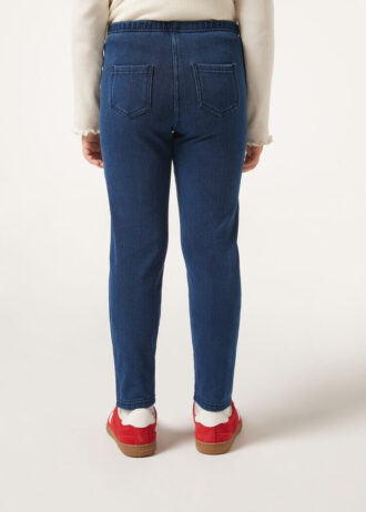 Thermal denim leggings för flickor