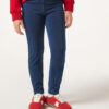 Thermal denim leggings för flickor Thermal denim leggings för flickor