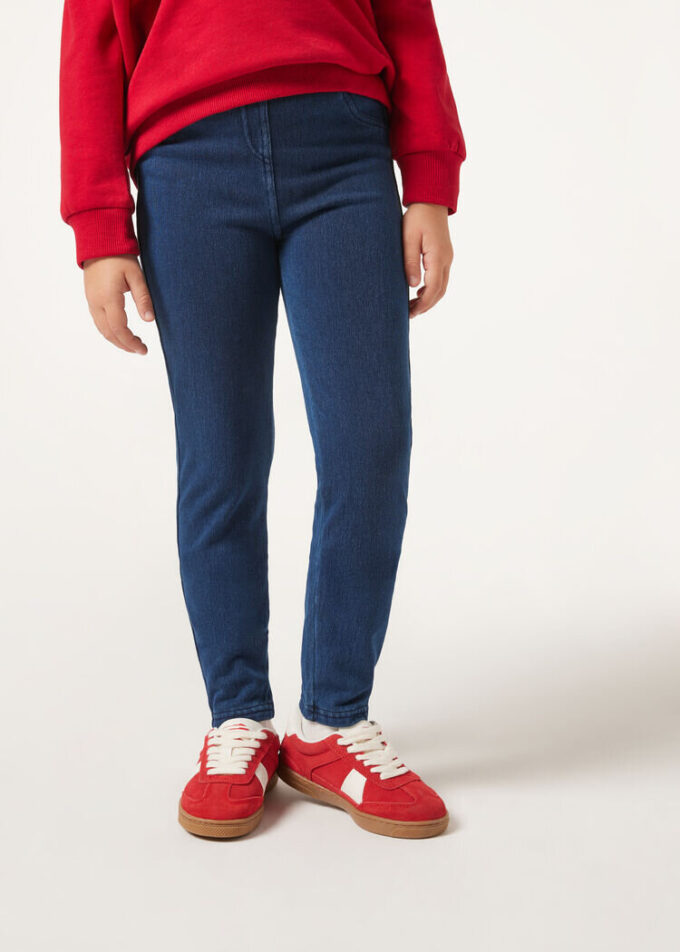 Thermal denim leggings för flickor Thermal denim leggings för flickor