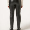 Thermal leggings för flickor med Leather Effect-look