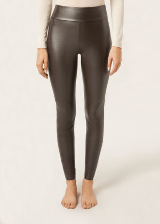 Thermal leggings i konstläder Thermal leggings i konstläder