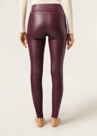 Thermal leggings i konstläder Thermal leggings i konstläder