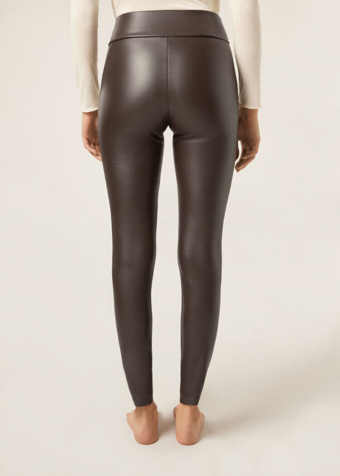 Thermal leggings i konstläder Thermal leggings i konstläder