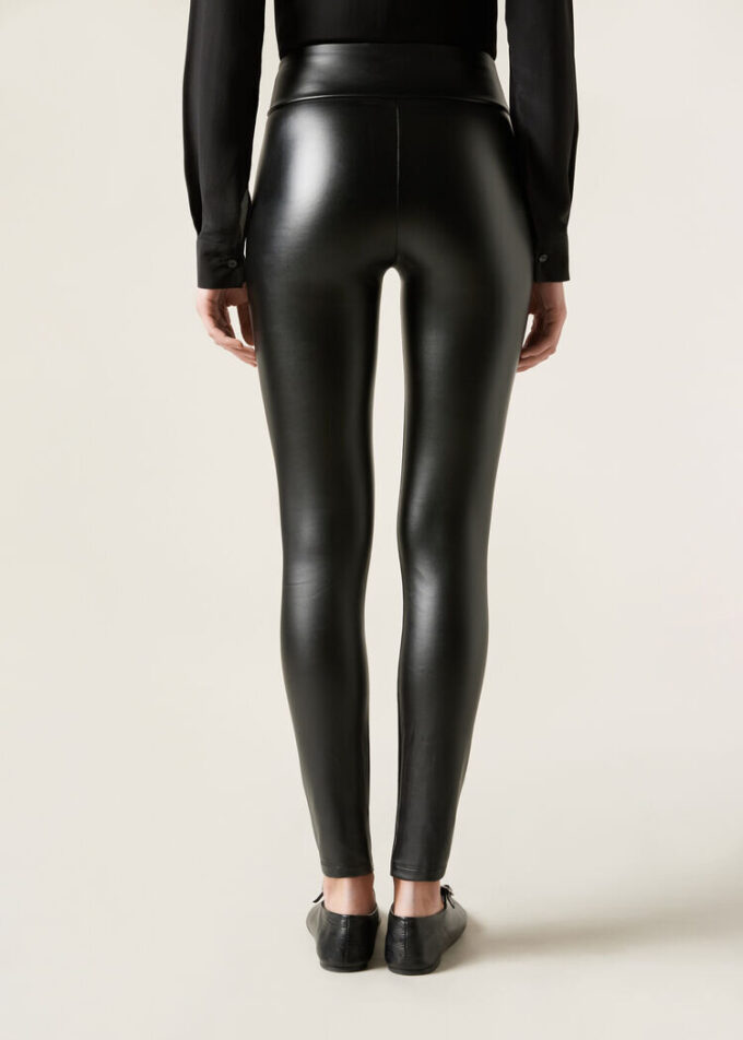 Thermal leggings i konstläder Thermal leggings i konstläder