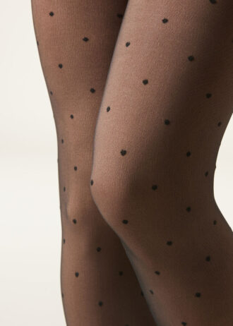 Thermal Tights med 30 denier och genomskinlig effekt