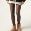 Thermal Tights med 30 denier och genomskinlig effekt