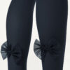 Tights för flickor med rosett