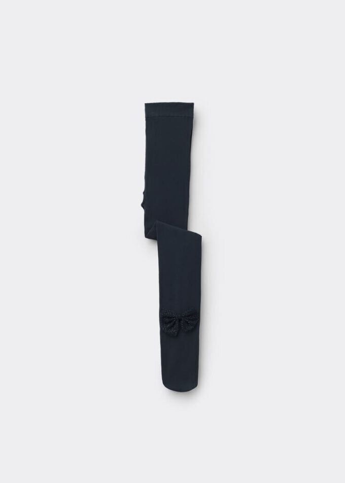 Tights för flickor med rosett