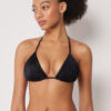 Triangeltopp i glansig satin Triangeltopp i glansig satin