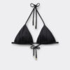Triangeltopp i glansig satin Triangeltopp i glansig satin