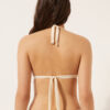 Triangeltopp med graderad vaddering, glansig satin Triangeltopp med graderad vaddering, glansig satin