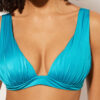 Triangeltopp med graderad vaddering, glansig satin Triangeltopp med graderad vaddering, glansig satin