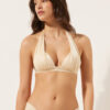 Triangeltopp med graderad vaddering, glansig satin Triangeltopp med graderad vaddering, glansig satin