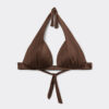 Triangeltopp med graderad vaddering, glansig satin Triangeltopp med graderad vaddering, glansig satin