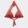 Triangeltopp med graderad vaddering, glansig satin Triangeltopp med graderad vaddering, glansig satin