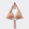 Triangeltopp med graderad vaddering, glansig satin Triangeltopp med graderad vaddering, glansig satin