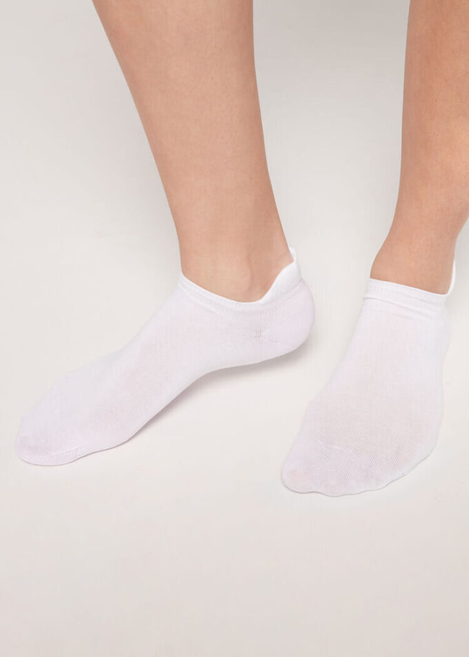 Unisex-strumpor i bomull med bakre tunga Unisex-strumpor i bomull med bakre tunga