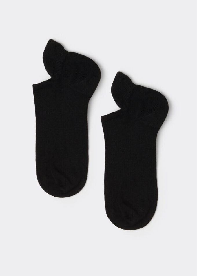 Unisex-strumpor i bomull med bakre tunga Unisex-strumpor i bomull med bakre tunga