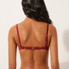 Vadderad Push-up-bikinitopp i glänsande satin Vadderad Push-up-bikinitopp i glänsande satin