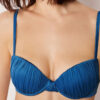 Vadderad Push-up-bikinitopp i glänsande satin Vadderad Push-up-bikinitopp i glänsande satin