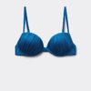 Vadderad Push-up-bikinitopp i glänsande satin Vadderad Push-up-bikinitopp i glänsande satin