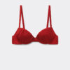 Vadderad Push-up-bikinitopp i glänsande satin Vadderad Push-up-bikinitopp i glänsande satin