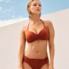 Vadderad triangeltoppar-bikinitopp med premium-passform Vadderad triangeltoppar-bikinitopp med premium-passform